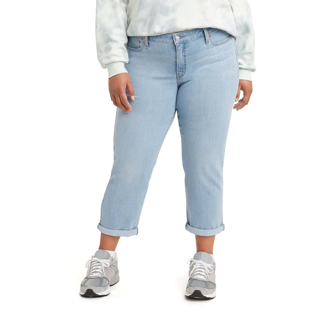 Levi's Plus Size Boyfriend Jeans Light Wash 24 - Women's Denim